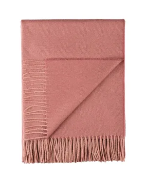 100% Baby Alpaca Throw - Persimmon