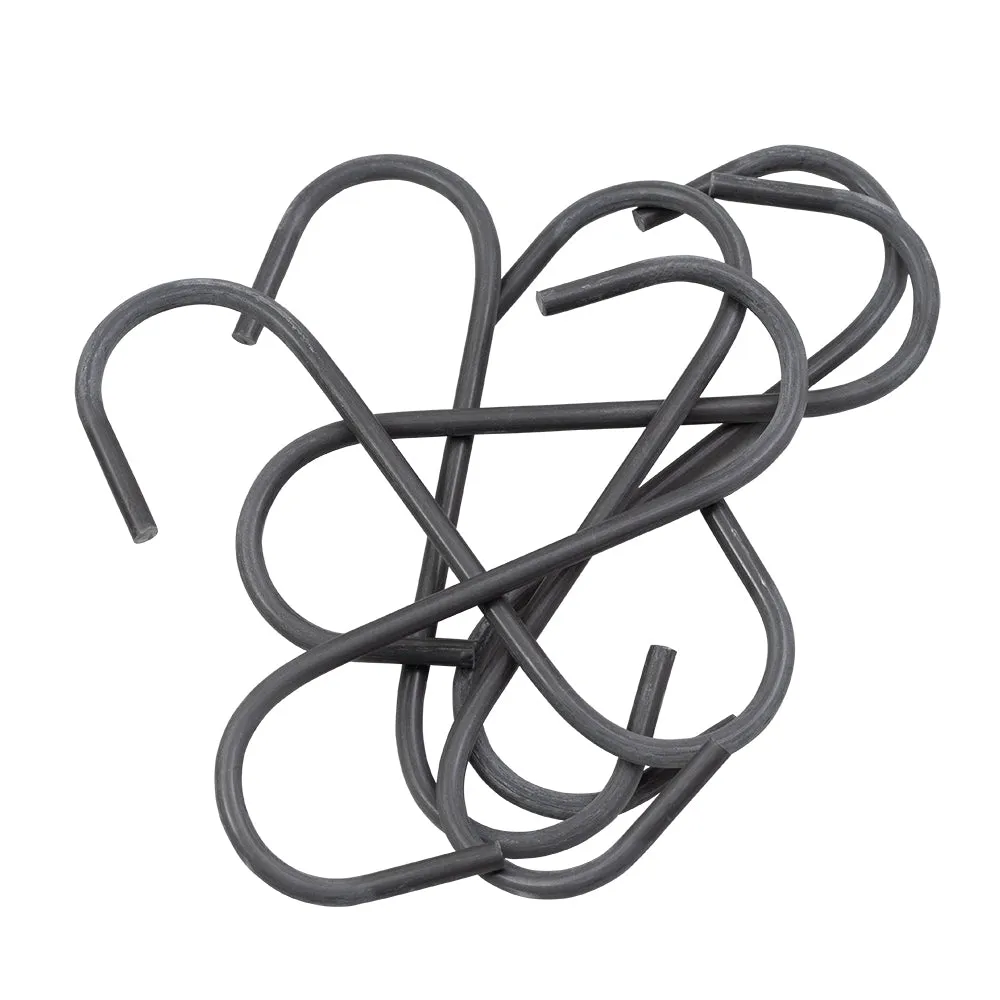100 Pc Box 5" Steel Storage S Hooks for Warehouse Retail Garage Industrial