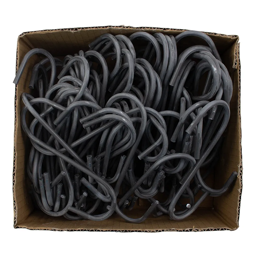 100 Pc Box 5" Steel Storage S Hooks for Warehouse Retail Garage Industrial