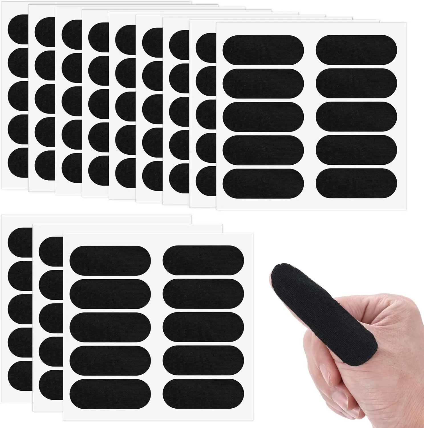 120PCS Bowling Thumb Tape, Bowling Accessories, Thumb Tapes Protector for Bowlings, Bowlings Finger Tape for Men Women Bowlers(Black)