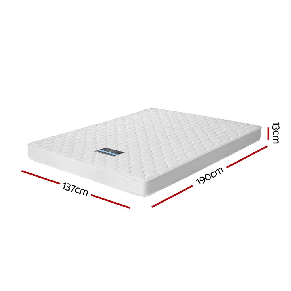 13cm Medium Firm Bonnell Spring Double Mattress - Giselle Bedding