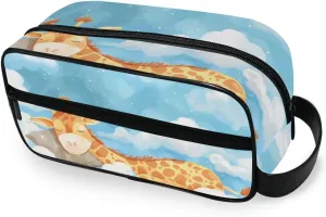 ALAZA Travel Toiletry Bag Hanging Dopp Kit Shaving Bag Large Giraffe Clouds Toiletries Organizer Accessories Bags for Men Women