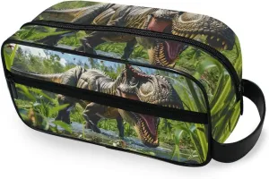 ALAZA Travel Toiletry Bag Hanging Dopp Kit Shaving Bag Large Tyrannosaurus Wild Toiletries Organizer Accessories Bags for Men Women
