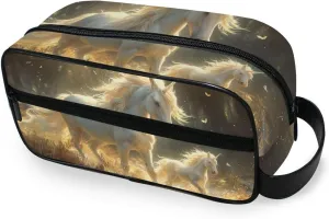ALAZA Travel Toiletry Bag Hanging Dopp Kit Shaving Bag Large Unicorn 7 Toiletries Organizer Accessories Bags for Men Women