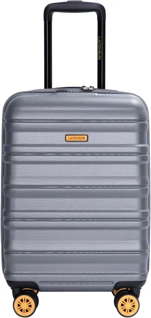 Amalodie Travehouse Hardsheel Carry On Luggage Airline Approved 18.5", Small Suitcase With Spinner Double Wheels and Lock, for Bussiness and School Travel