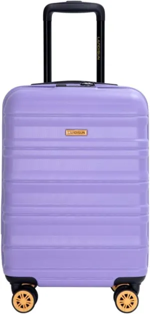 Amalodie Travehouse Hardsheel Carry On Luggage Airline Approved 18.5", Small Suitcase With Spinner Double Wheels and Lock, for Bussiness and School Travel