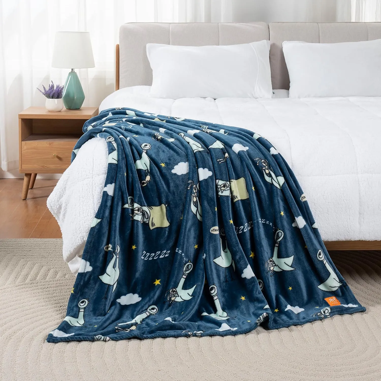 & Mo Willems® Velvetloft® Luxury Soft Cozy Cute Kids Throw Blanket,Gifts For K
