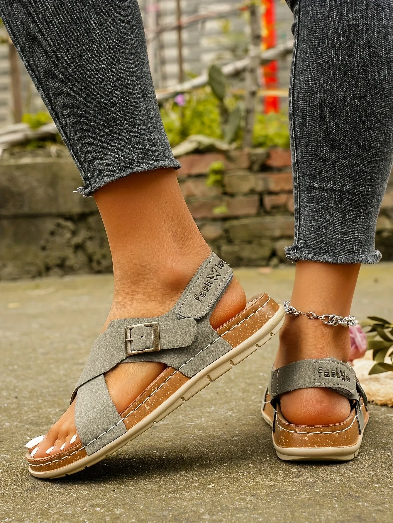 Ankle Strap Flat Sandals  Casual Open Toe Summer Footwear