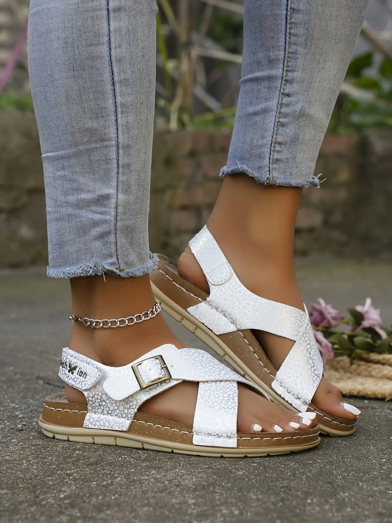 Ankle Strap Flat Sandals  Casual Open Toe Summer Footwear