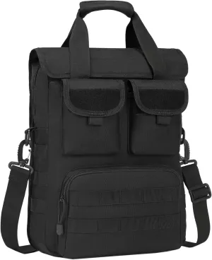 ArcEnCiel 12.9-14 Inch Laptop Tactical Messenger Bag Men MOLLE Sling Pack Briefcase Gear Handbags Utility Carry Satchel