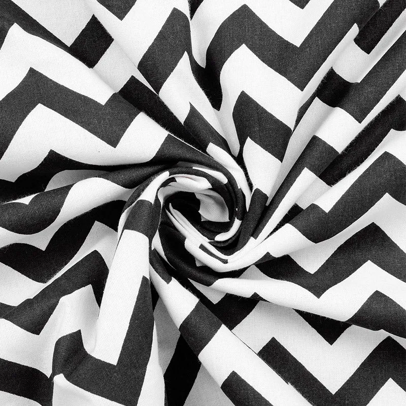Avla Zig Zag Cotton Dohar  - 120 GSM