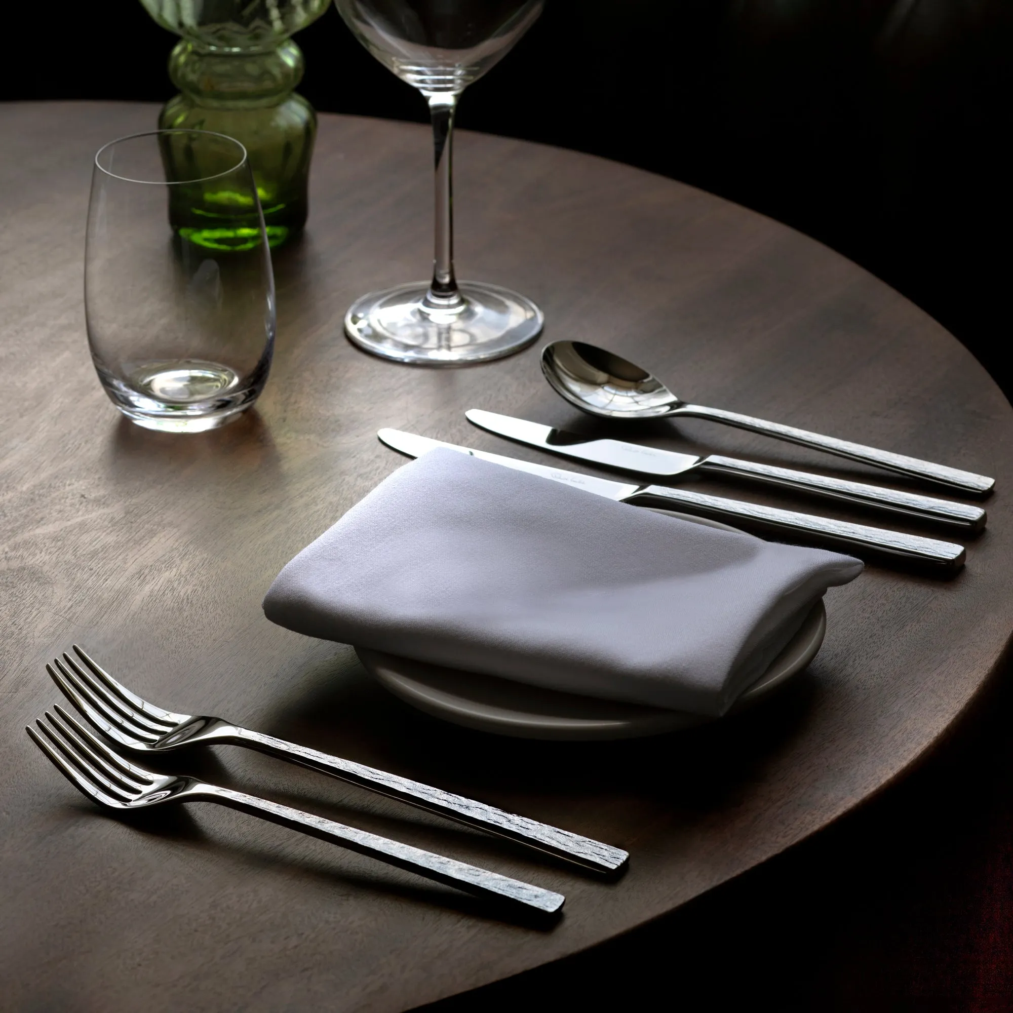 Blockley Slate Bright Cutlery Set, 42 Piece for 6 People