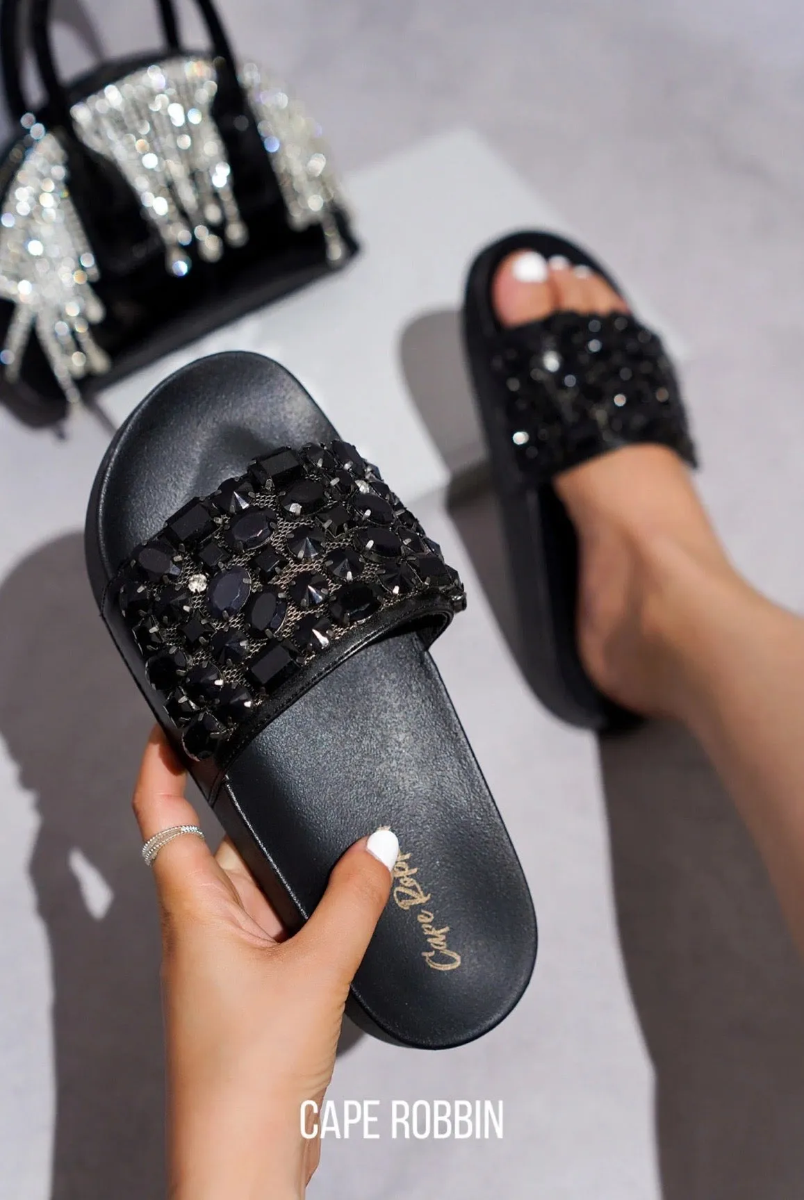 Boho......Studded Sandal Slides