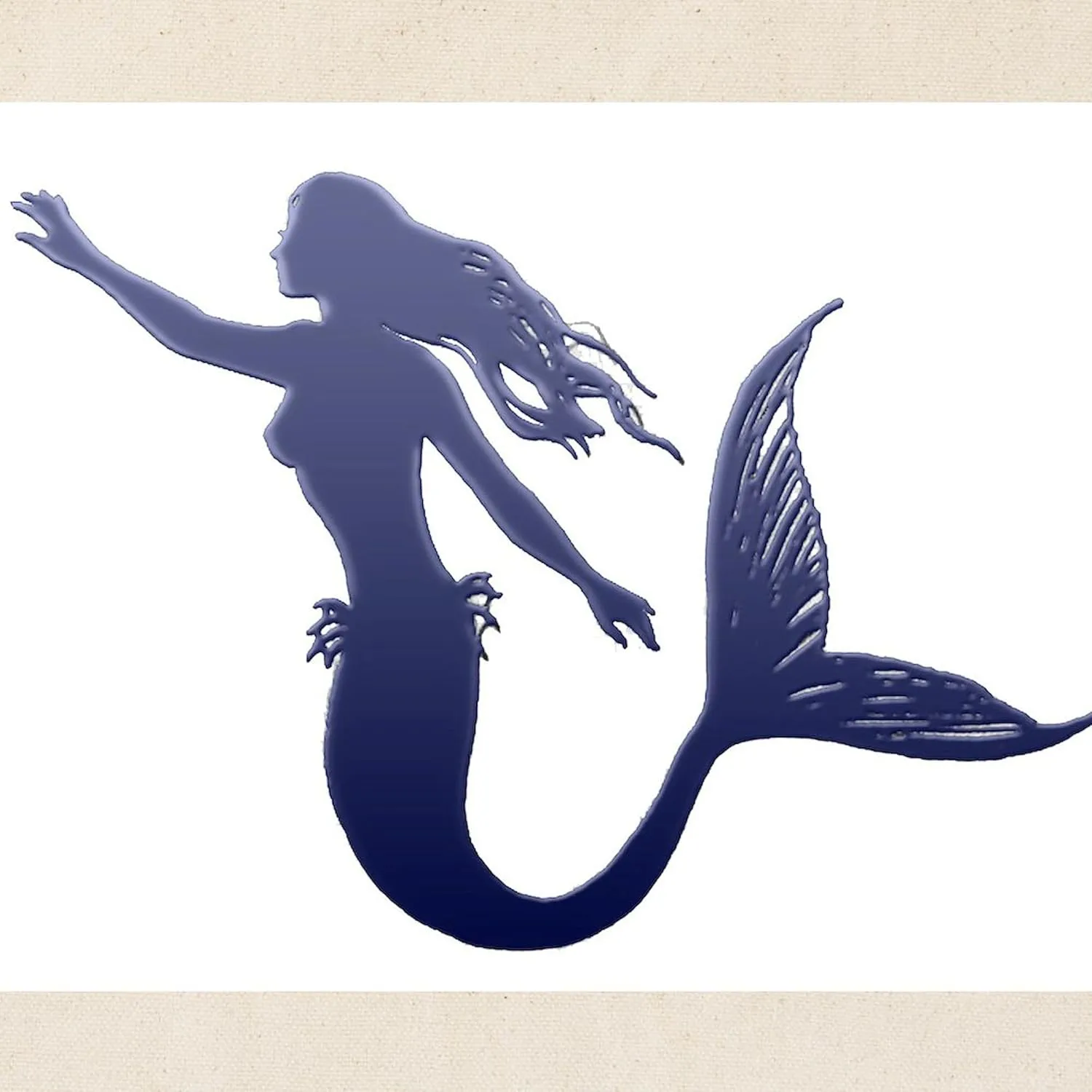 CafePress Mermaid Tote Bag Reusable Natural Beige Canvas Shopping Bag