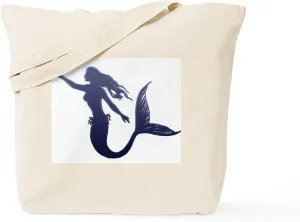 CafePress Mermaid Tote Bag Reusable Natural Beige Canvas Shopping Bag