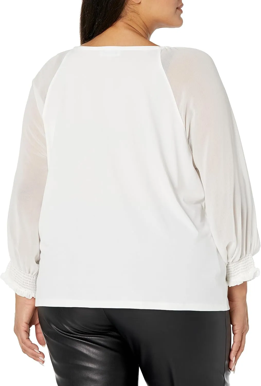 Calvin Klein Women's Chiffon Sleeve Knit