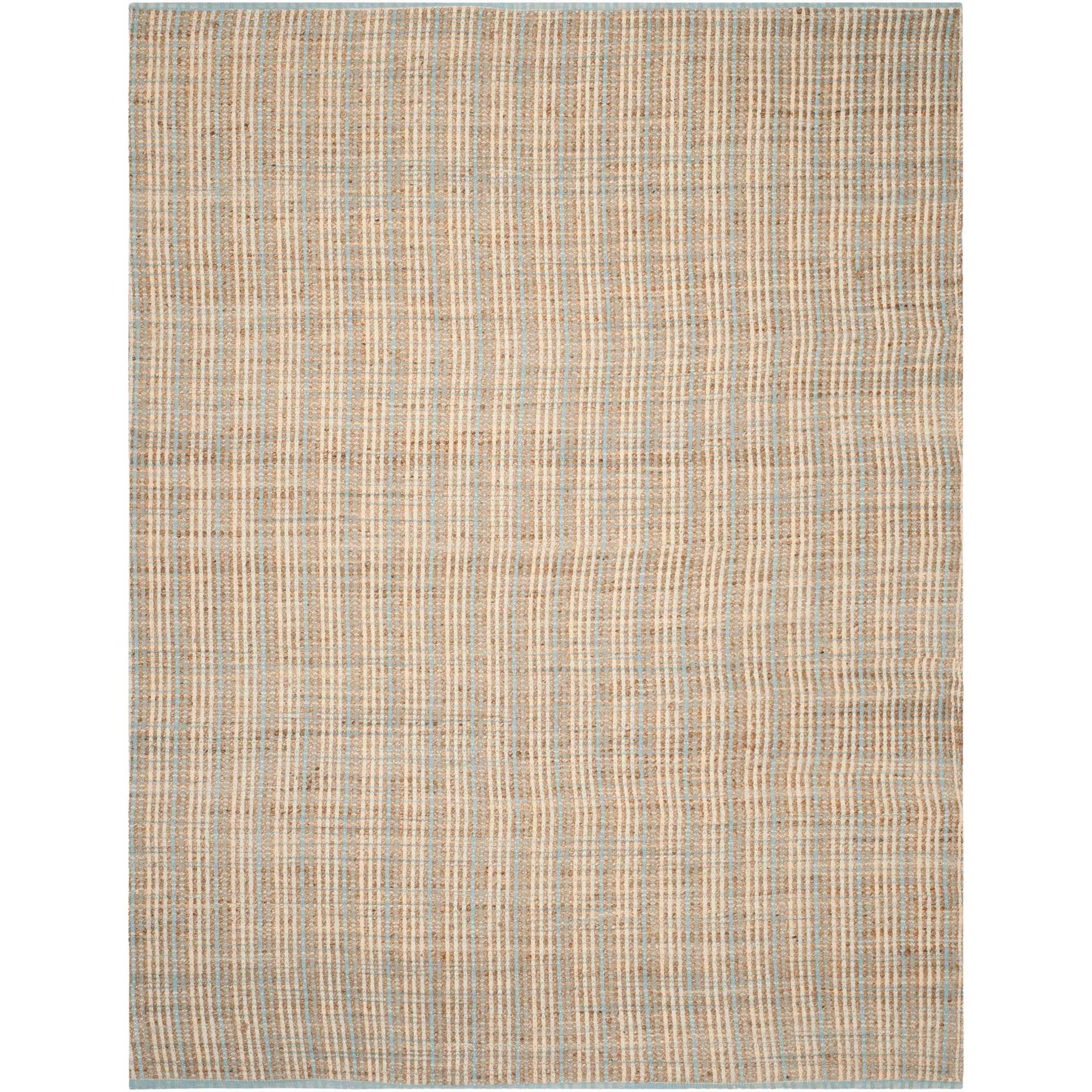 Cape Cod Natural/Light Blue Area Rug