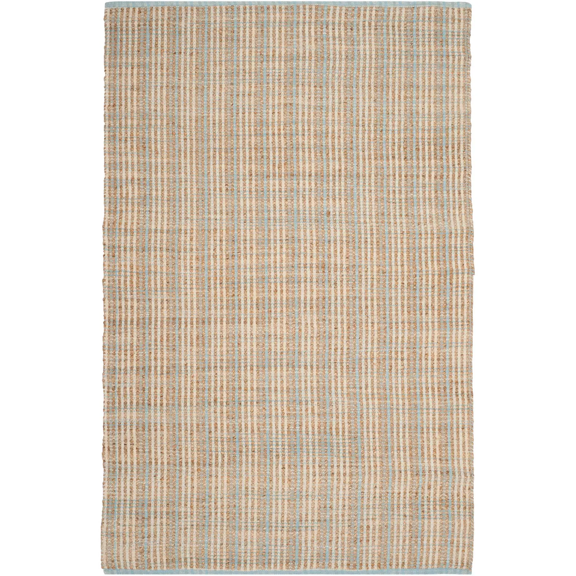Cape Cod Natural/Light Blue Area Rug