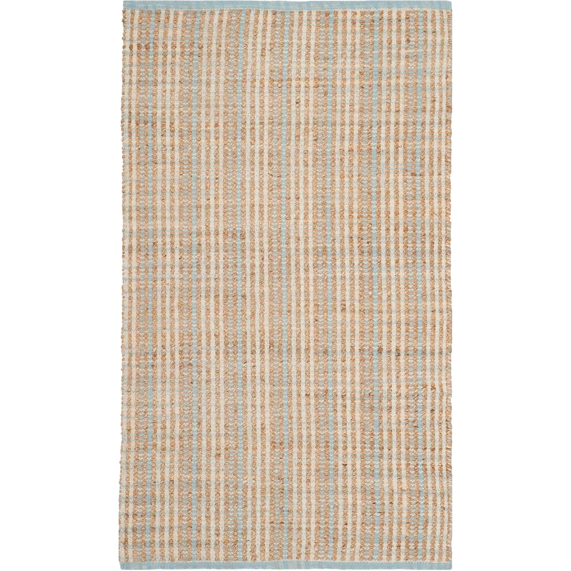 Cape Cod Natural/Light Blue Area Rug