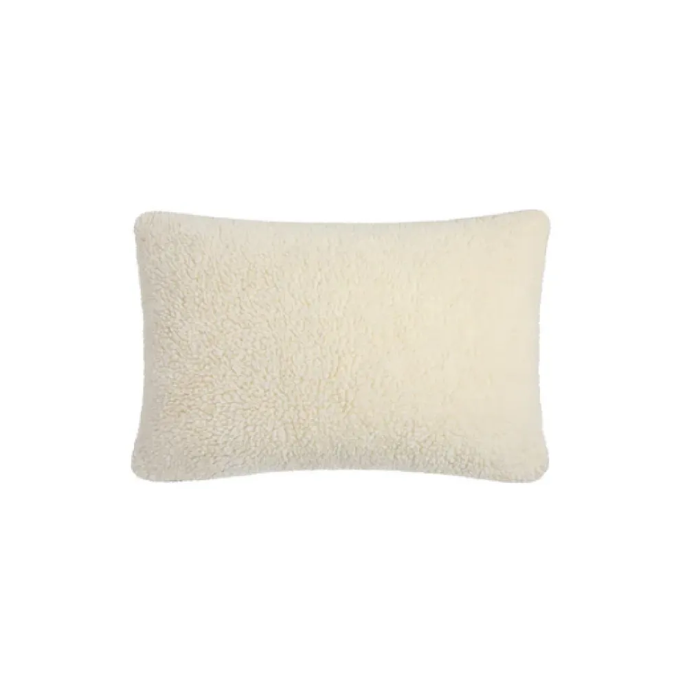 Chalk - Oblong Sherpa Cream Cushion