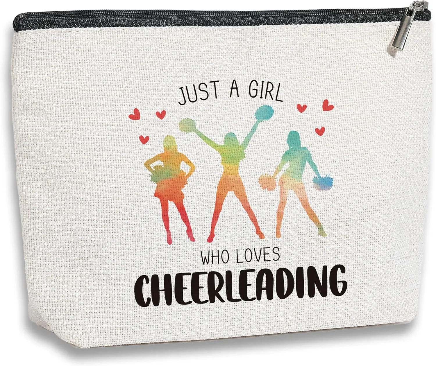 Cheer Stuff Cheer Bag Cheerleader Gifts Cheerleading Accessories for Cheerleader Birthday Friendship Gifts for Her Female Friend Makeup Bag