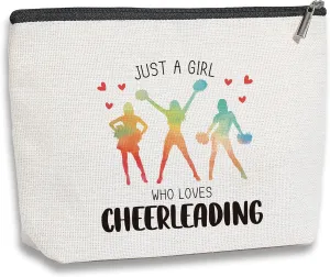 Cheer Stuff Cheer Bag Cheerleader Gifts Cheerleading Accessories for Cheerleader Birthday Friendship Gifts for Her Female Friend Makeup Bag