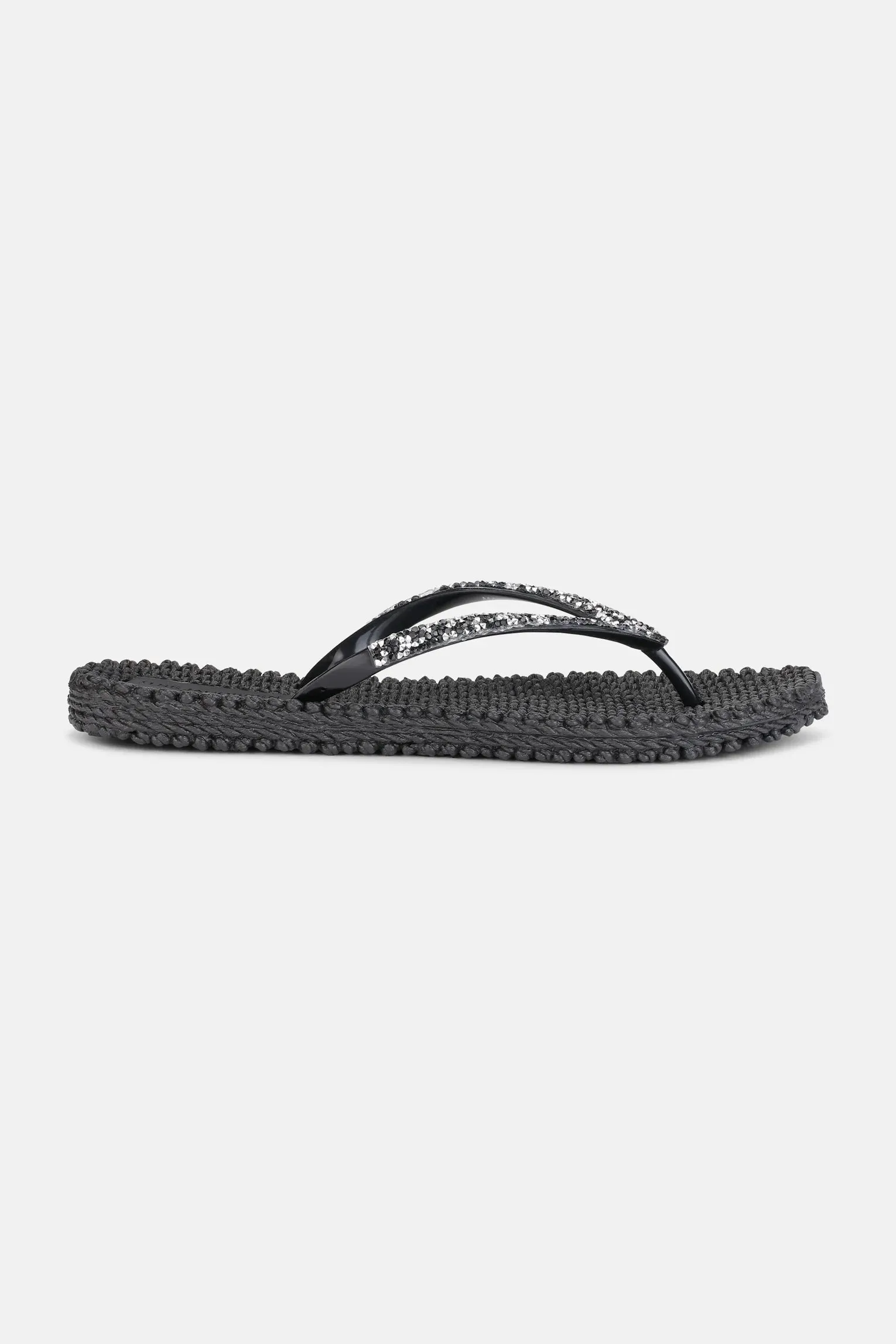 Chunky Glitter Flip Flop - Black