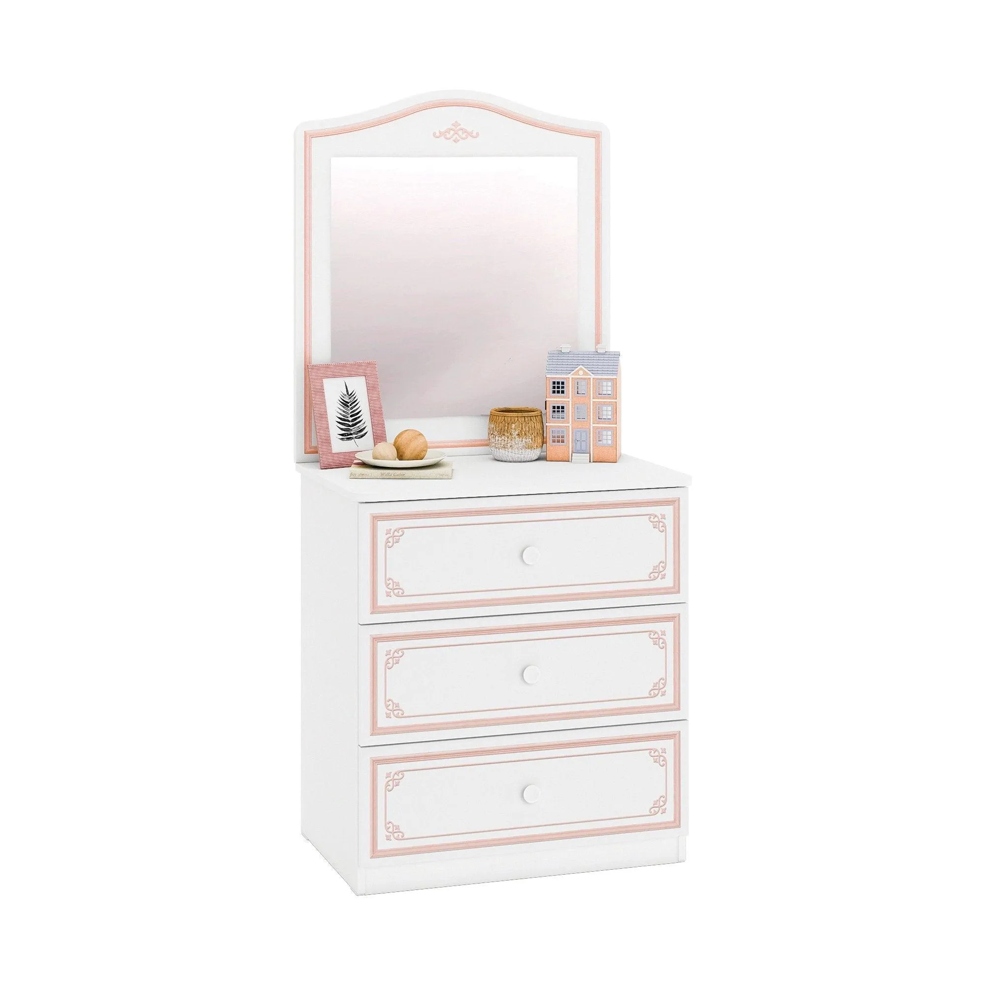 Cilek Selena Pink Dresser Mirror Only (Fits dresser and large dresser)