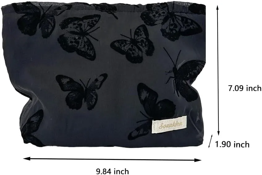 Cosmetic Pouch Zipper Canvas Makeup Bags Makeup Bag Cosmetic Bag Travel Toiletry Bag Accessories Organizer Large Capacity Cosmetic Bag