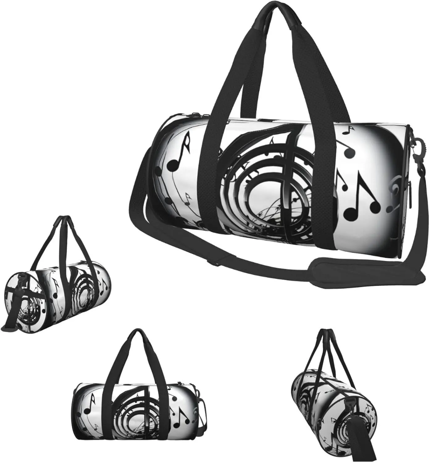 Duffle Bags music Gym Bag for Men Women Waterproof Travel Duffle Bags Convertible Carry on Garment Bag for Travel Sports