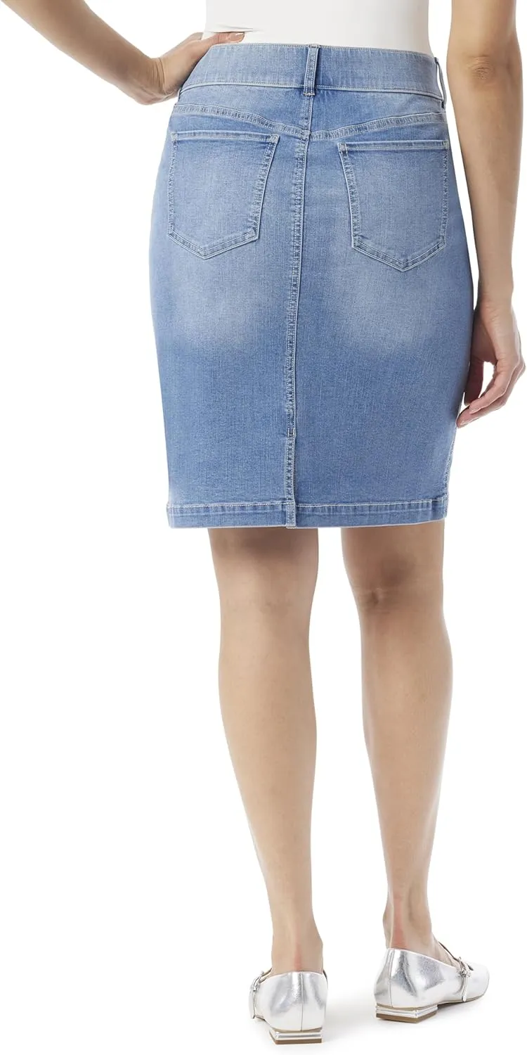 Gloria Vanderbilt Women's Shape Effect Pull on Pencil Skirt Standard