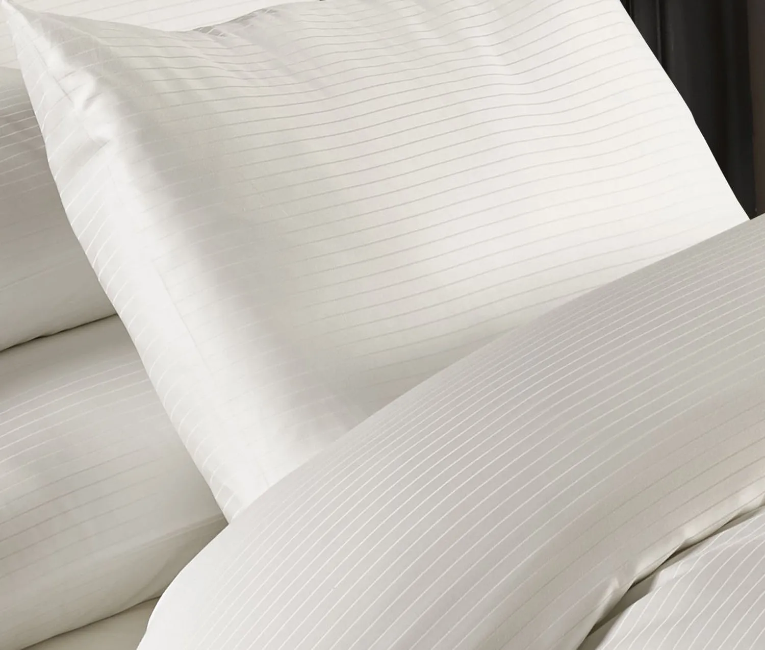 Grosvenor - 1000 Thread Count Pin Stripe Duvet Set in Cream