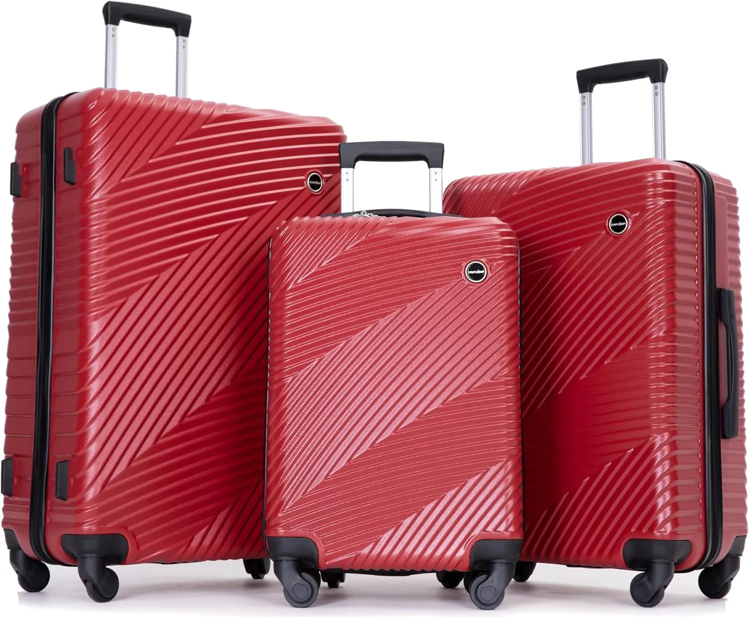 Hardshell Luggage Set,3 Piece Hardside Travel Suitcases Set with Spinner Wheel,Lightweight Carry-on luggage