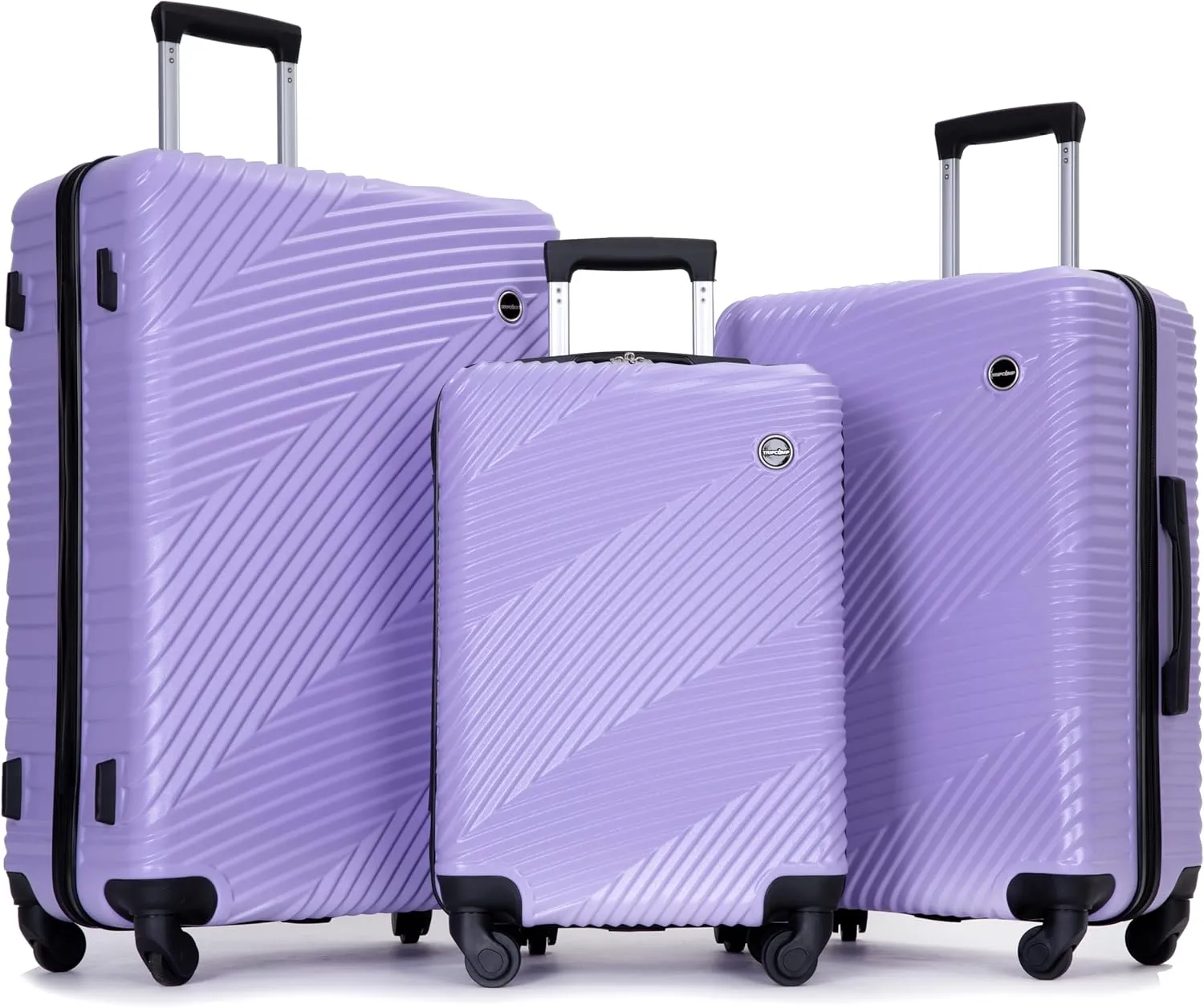 Hardshell Luggage Set,3 Piece Hardside Travel Suitcases Set with Spinner Wheel,Lightweight Carry-on luggage