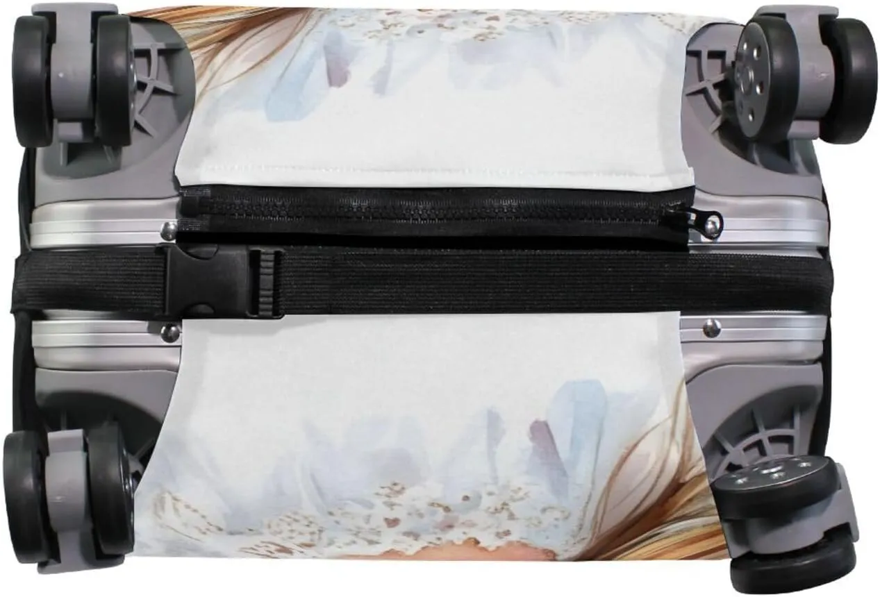 Joisal Flowers Beauty Suitcase Covers for Luggage Fit 18-32 Inch Luggage Covers Tsa Approved Scratch-Resistant Suitcase Accessories