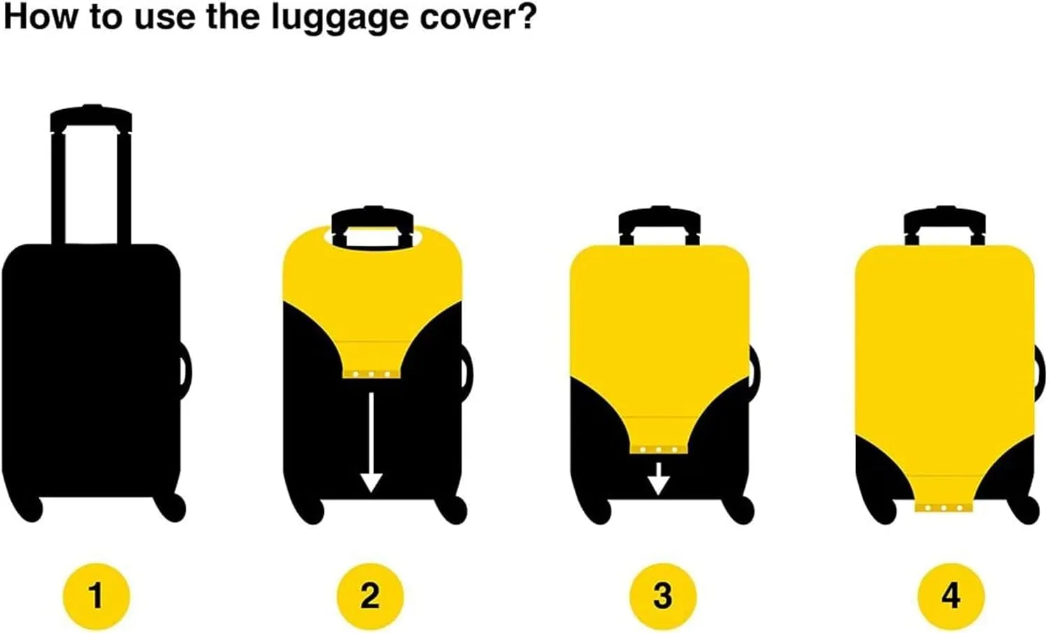 Joisal Flowers Beauty Suitcase Covers for Luggage Fit 18-32 Inch Luggage Covers Tsa Approved Scratch-Resistant Suitcase Accessories