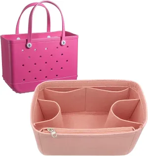Lckaey Beach Bag organizer for bogg accessories Large Organizer Storage for Bogg Bag Organizing divider cooler insert 3018Pink-L
