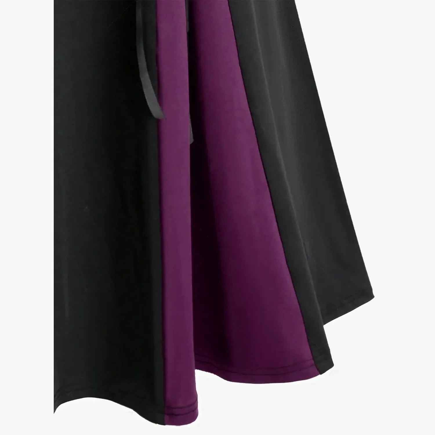 Maxi Skirts Women's Victorian Skirt Vintage A-Line Long Midi Skirt Lace Up Gothic Pleated Skirt Solid Long Skirts