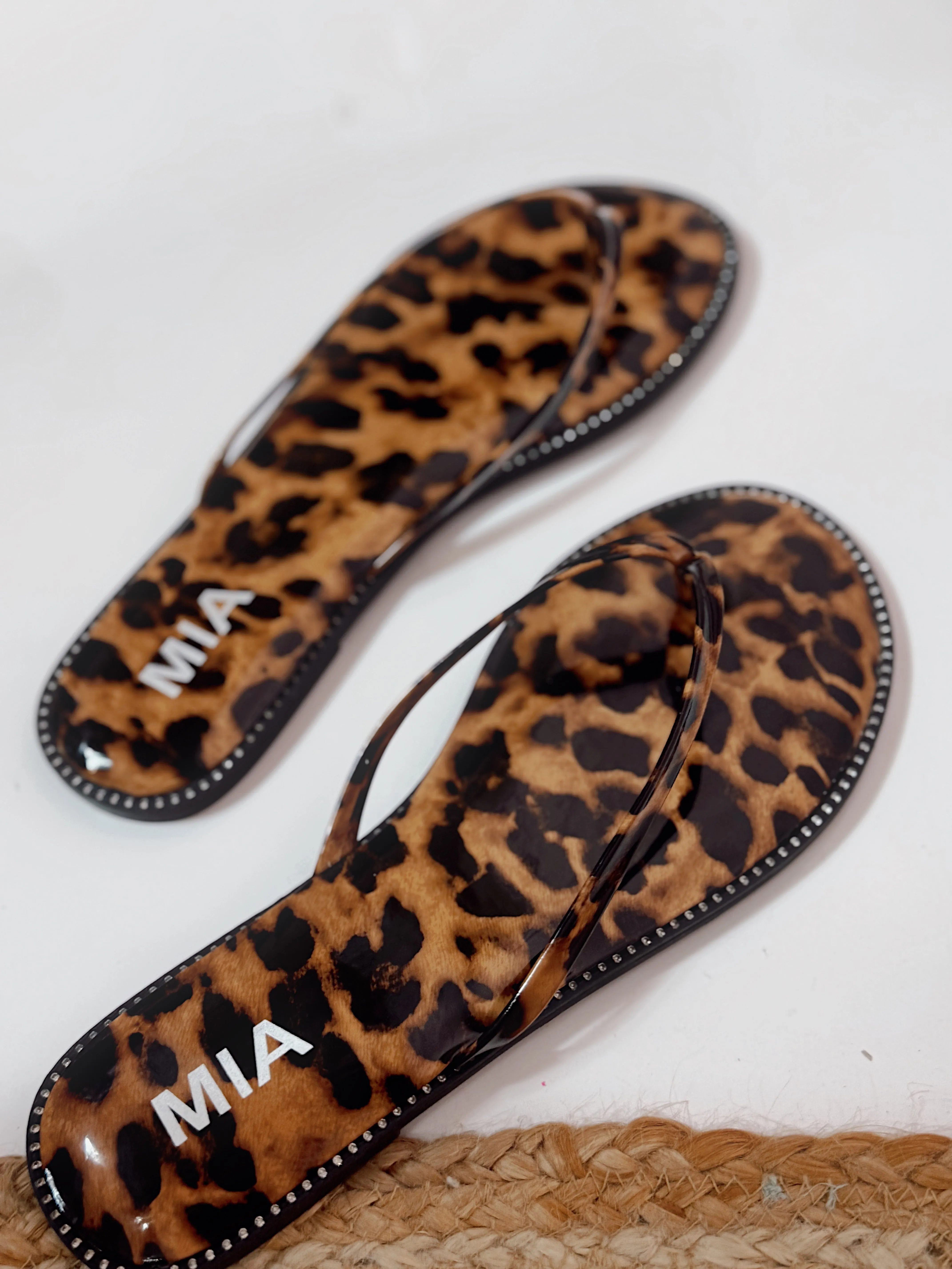 Mia - Aster Leopard Sandals