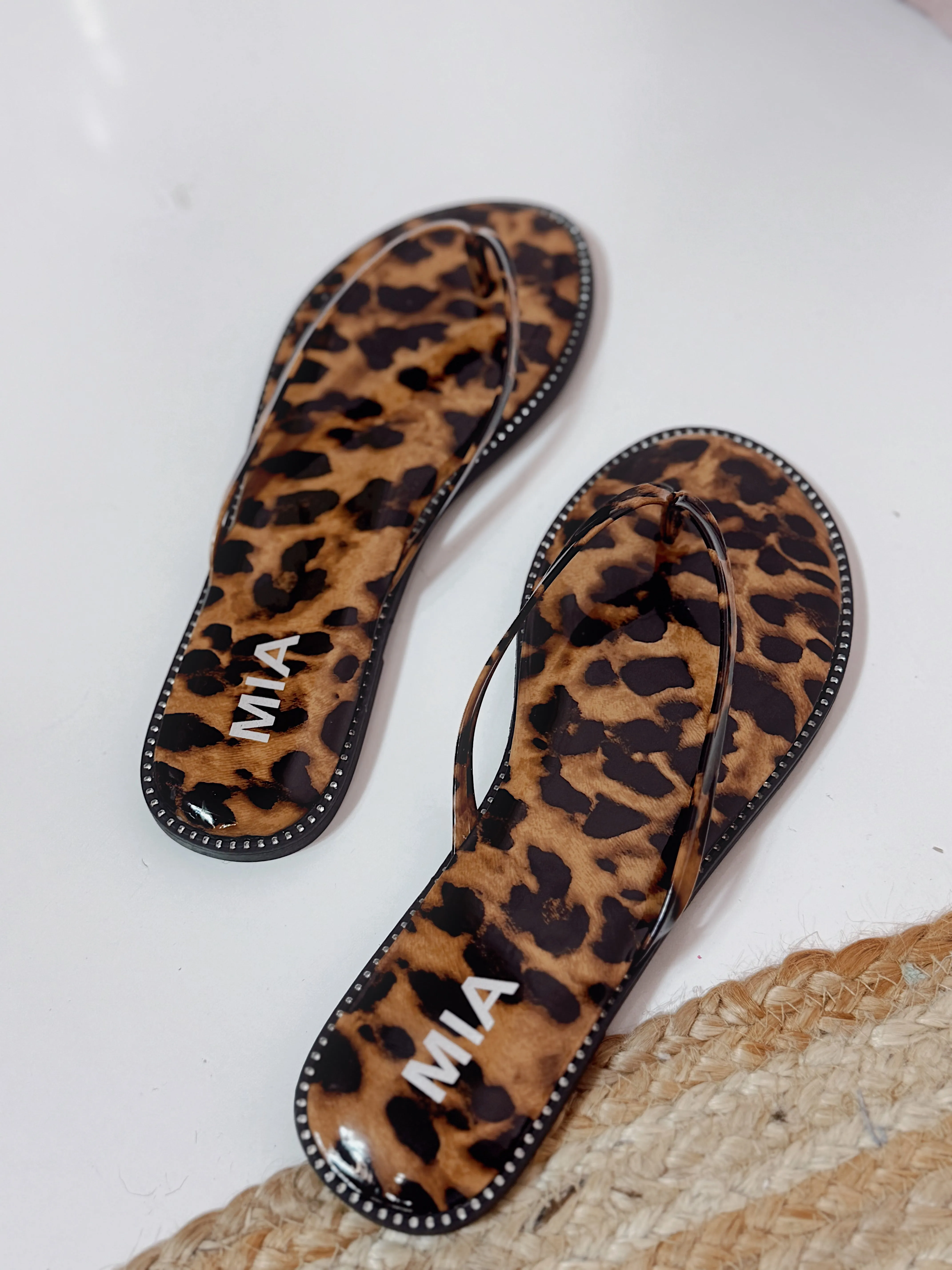 Mia - Aster Leopard Sandals