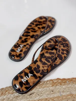 Mia - Aster Leopard Sandals