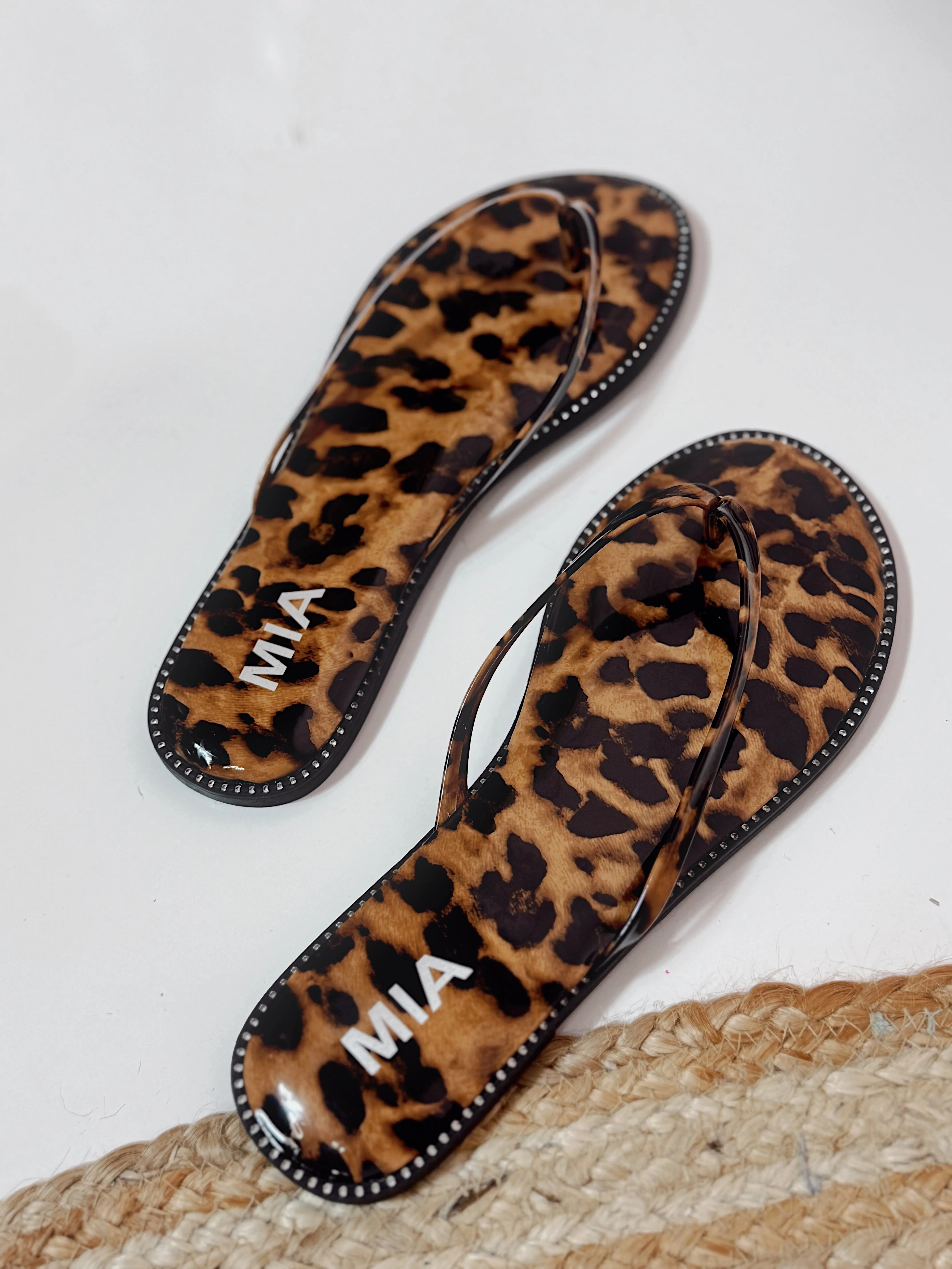 Mia - Aster Leopard Sandals