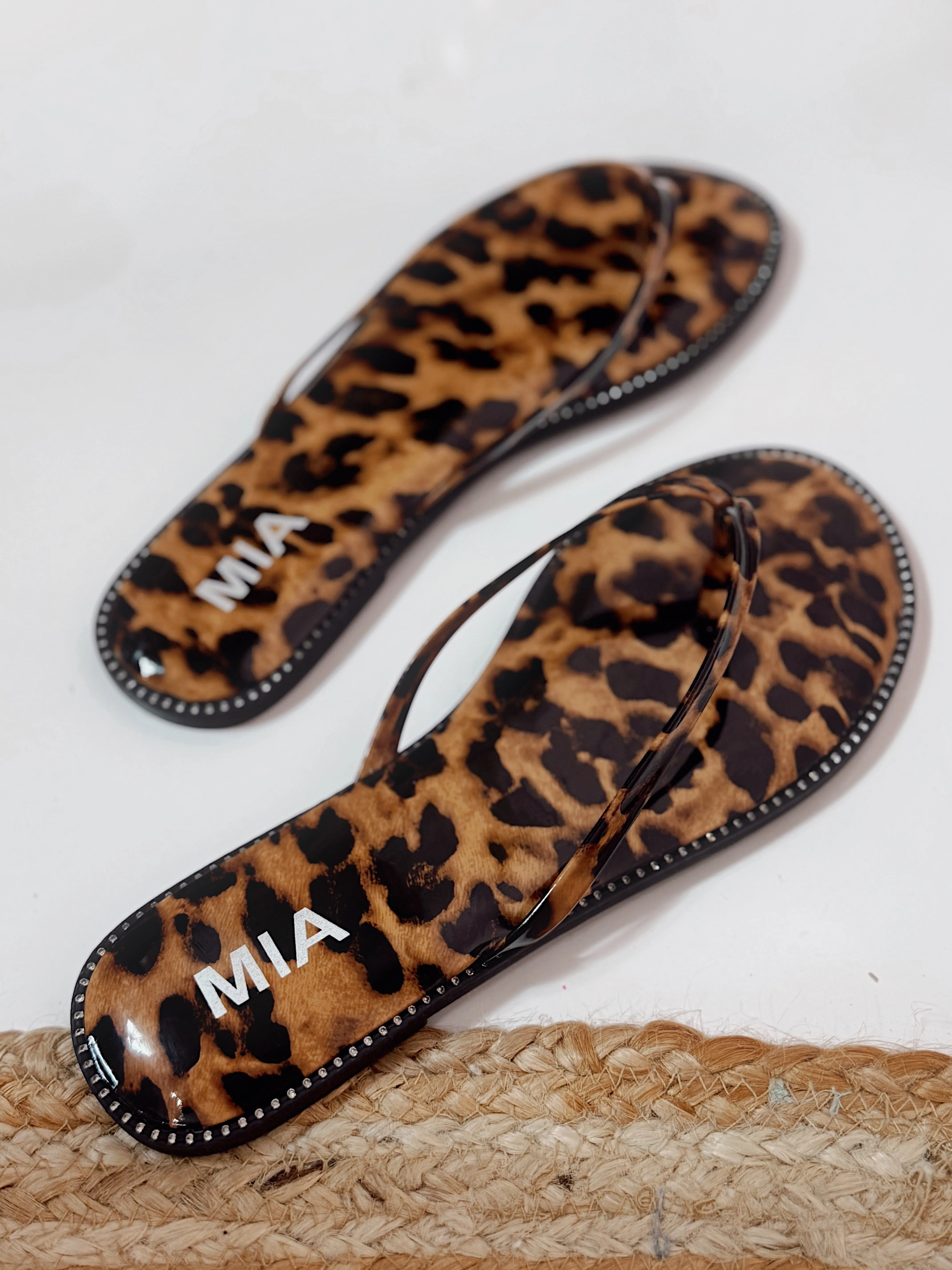 Mia - Aster Leopard Sandals