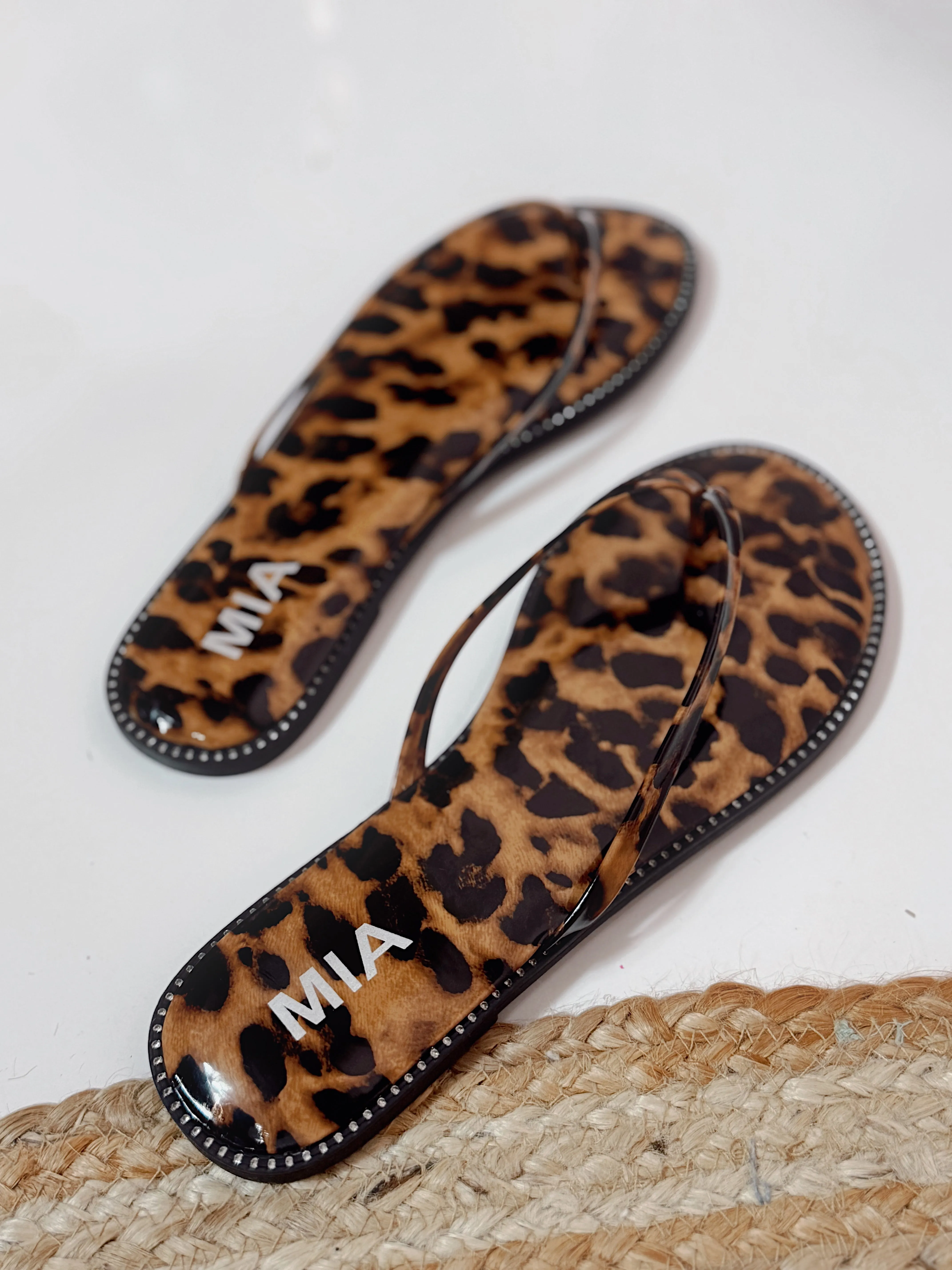 Mia - Aster Leopard Sandals
