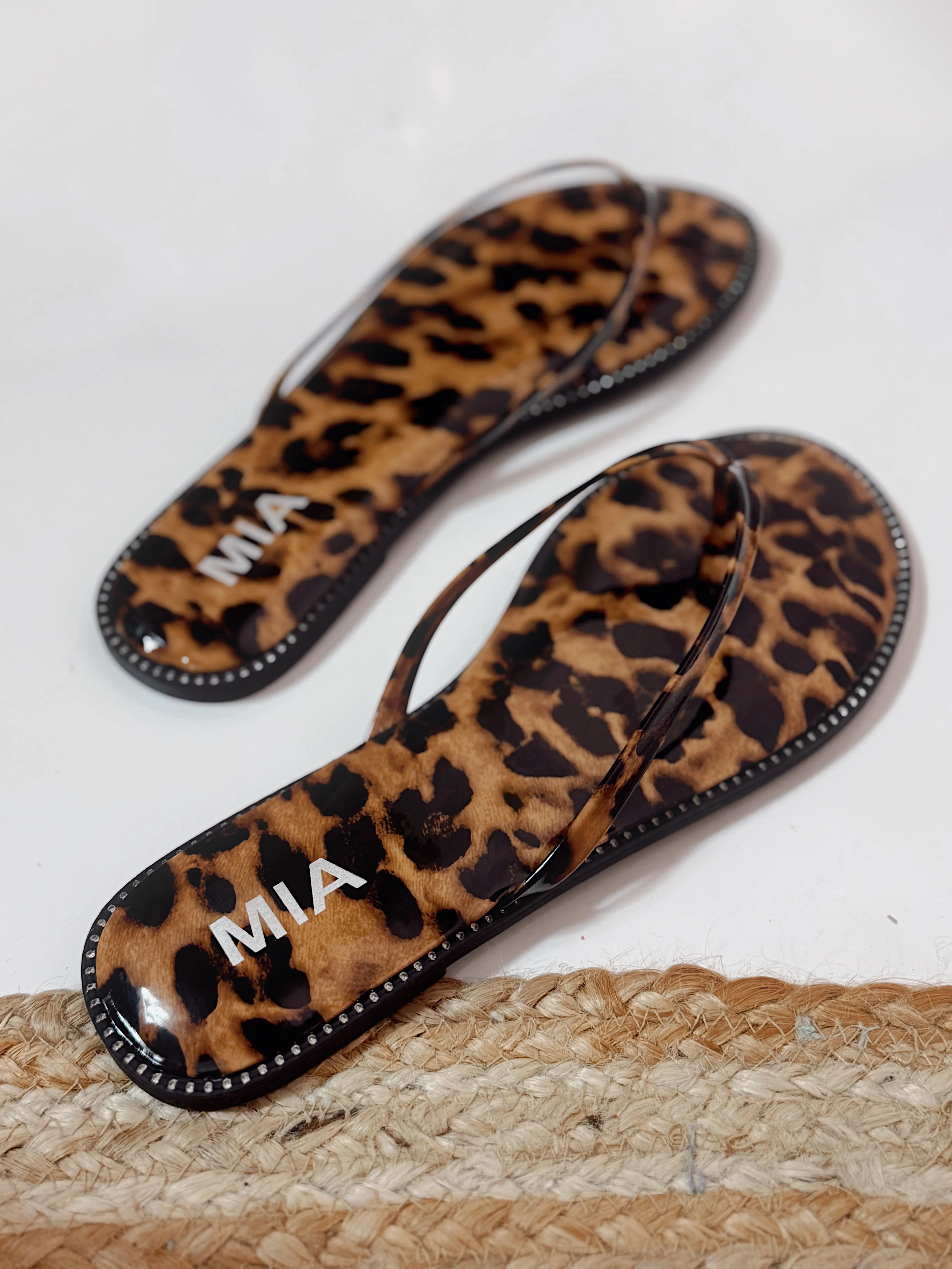 Mia - Aster Leopard Sandals