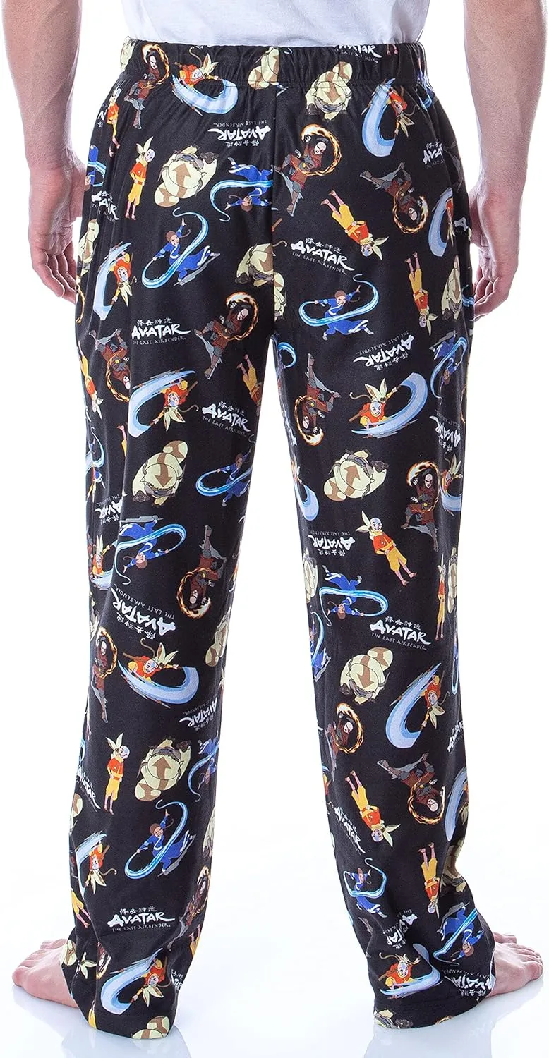 Nickelodeon Men's Adult Avatar The Last Airbender Cartoon Character Loungewear Pajama Pants