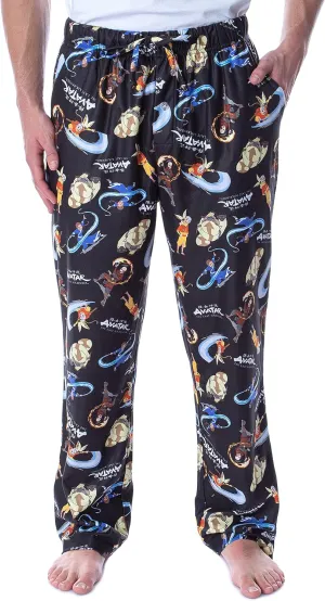 Nickelodeon Men's Adult Avatar The Last Airbender Cartoon Character Loungewear Pajama Pants