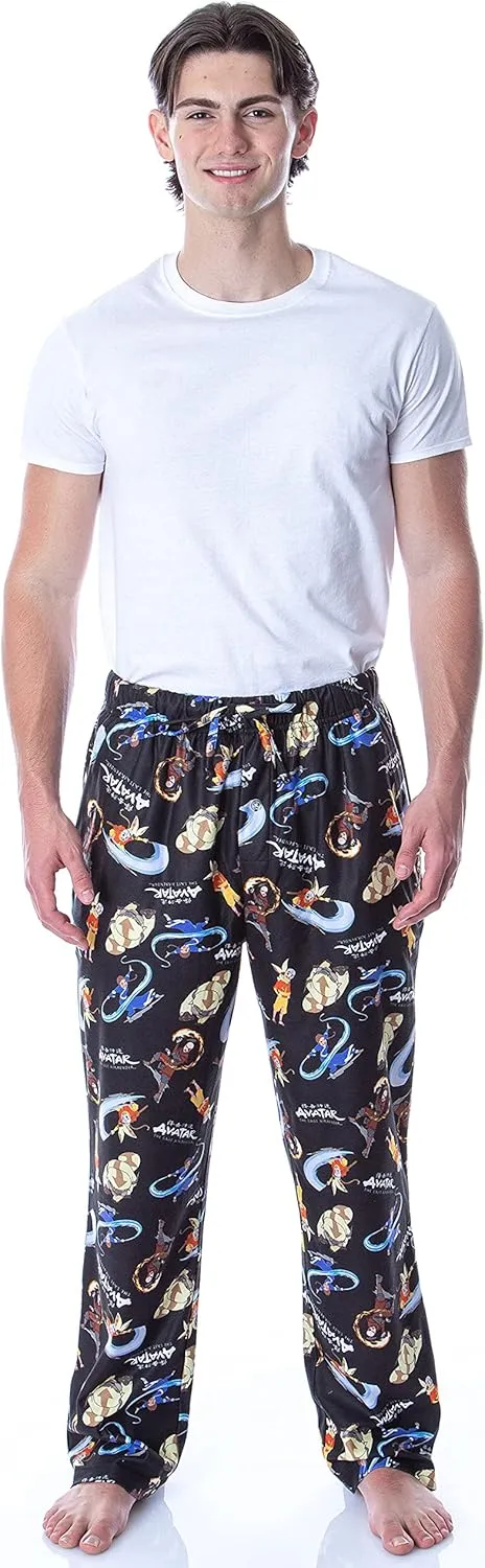 Nickelodeon Men's Adult Avatar The Last Airbender Cartoon Character Loungewear Pajama Pants