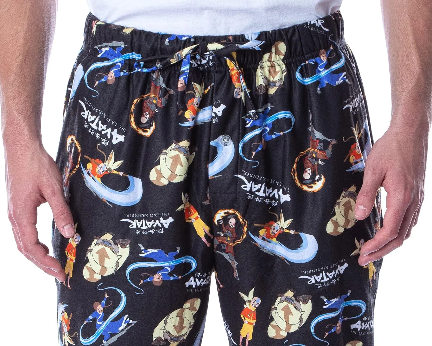 Nickelodeon Men's Adult Avatar The Last Airbender Cartoon Character Loungewear Pajama Pants