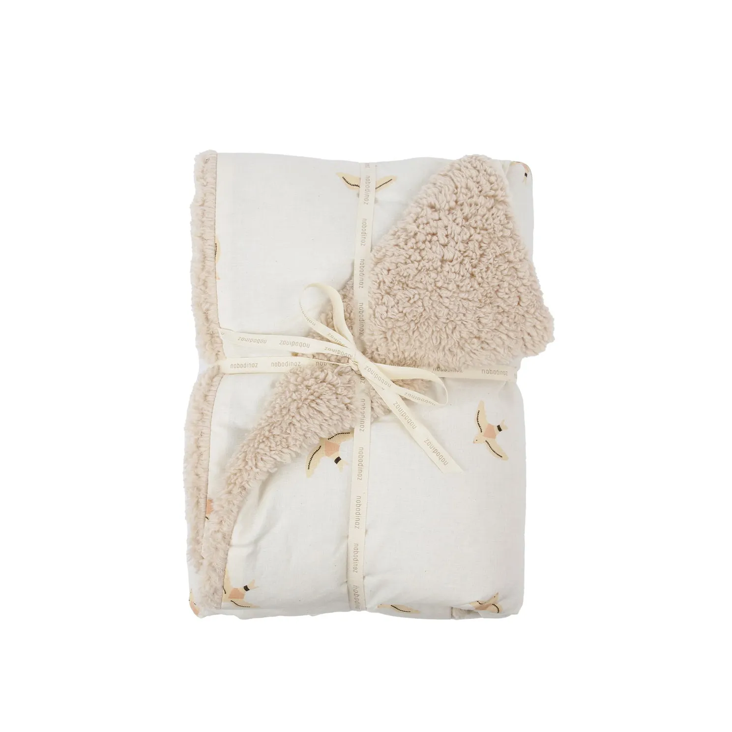 nobodinoz Stories Winter Kid Blanket Nude Haiku Birds Natural